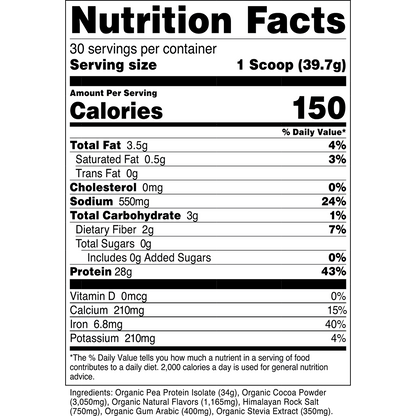 100% Pea Protein Isolate