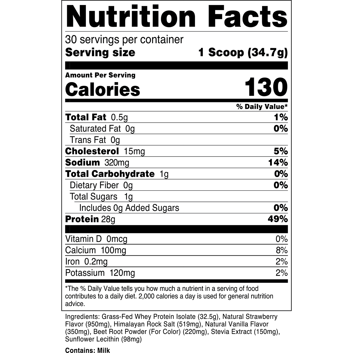 Strawberry Milkshake-2LB