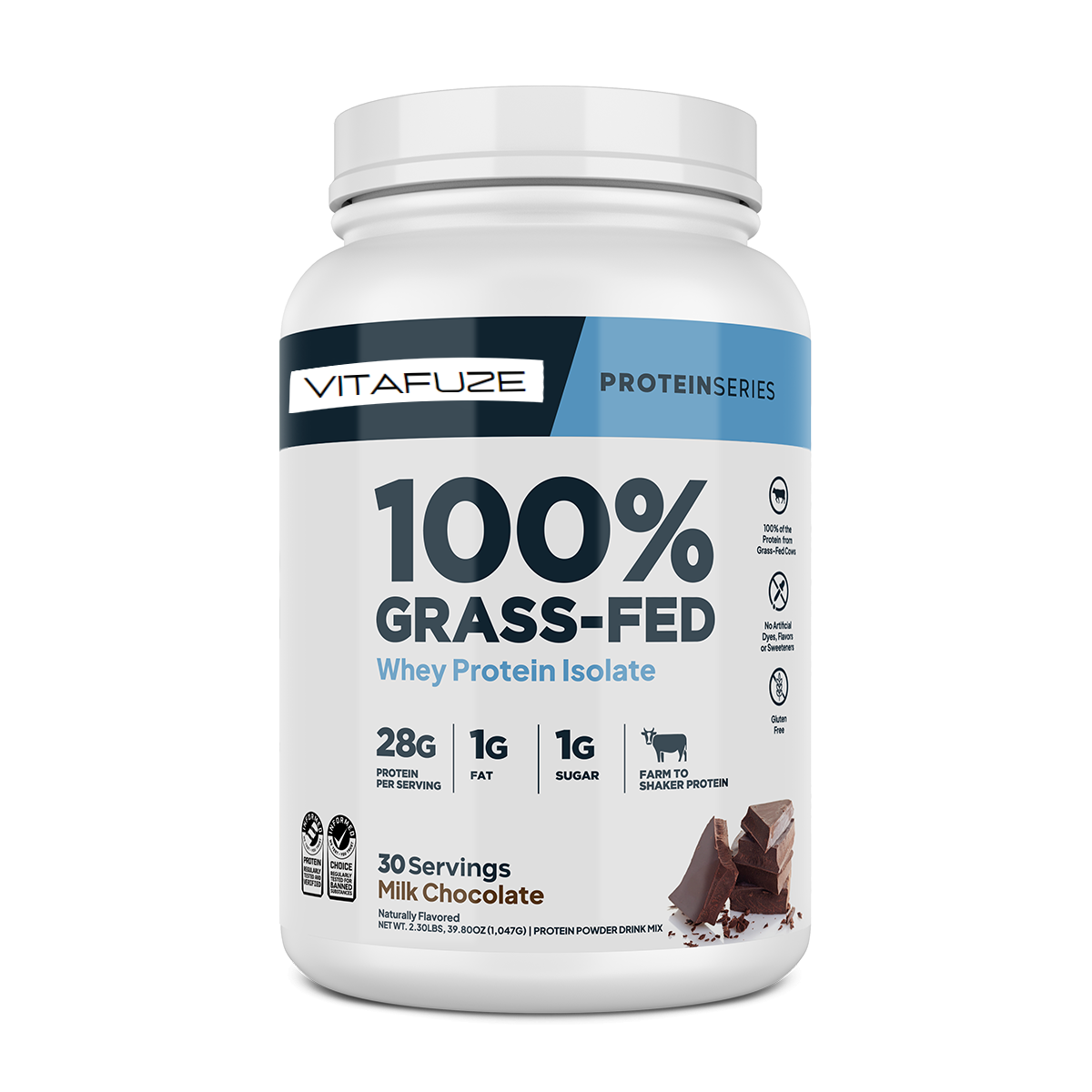 VitaFuze ® 100% Grass-Fed Whey Protein Isolate