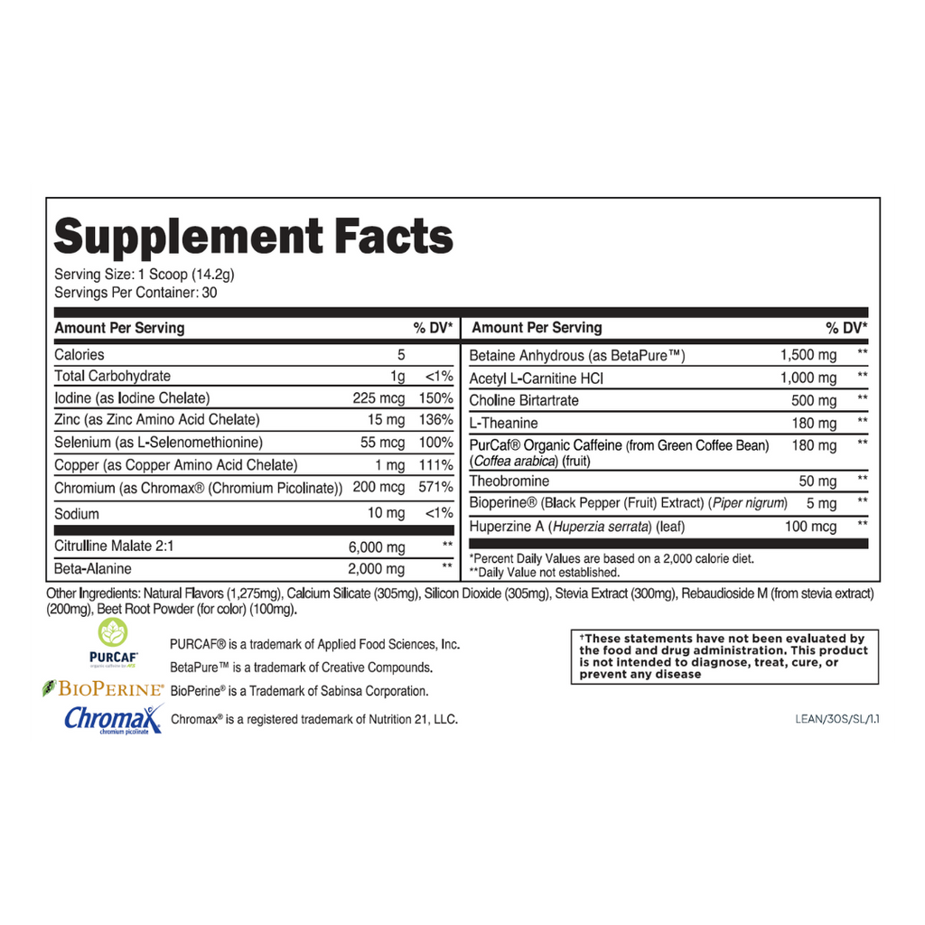 VitaFuze ® Lean Pre-Workout