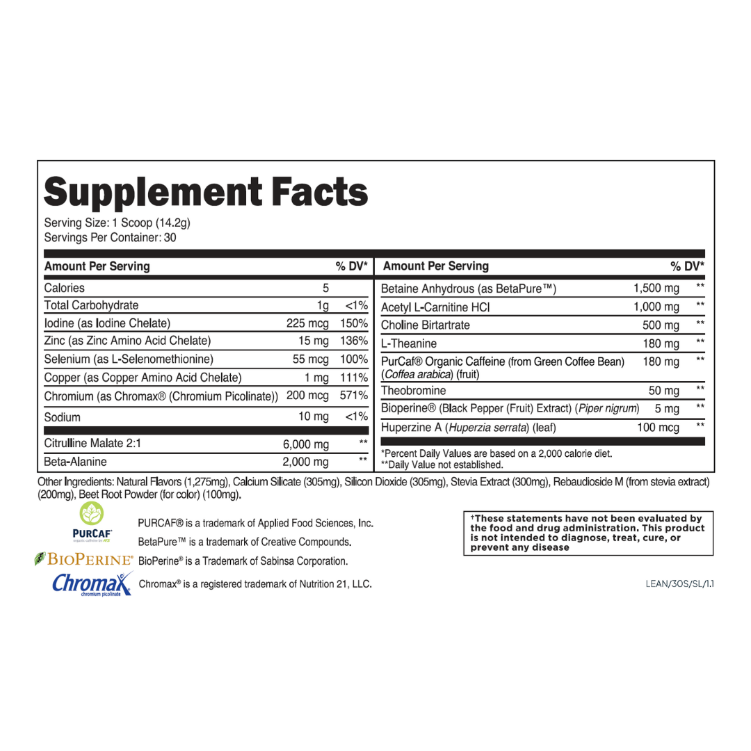 VitaFuze ® Lean Pre-Workout